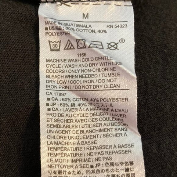 Banana Republic Factory Graphic Tee-Shirt Black Elephant Design NWOT SZ M - Picture 9 of 9